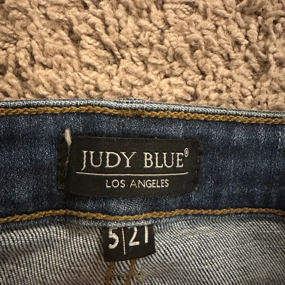 Judy Blue Dark Wash Flare Jeans - Picture 5 of 6